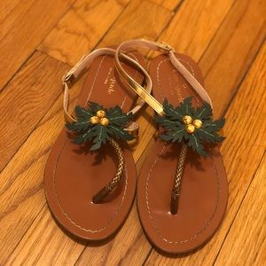 Kate Spade Palm Tree sandals